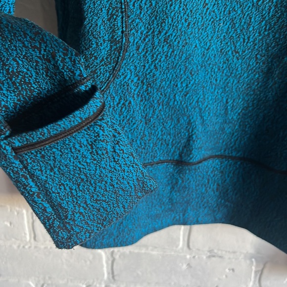 Lululemon Rush Hour 1/2 Zip Jacquard Blue/Black Sz.6 - Picture 9 of 12